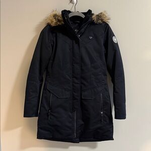 Obermeyer Women's Black Ski Jacket with Faux Fur Hood